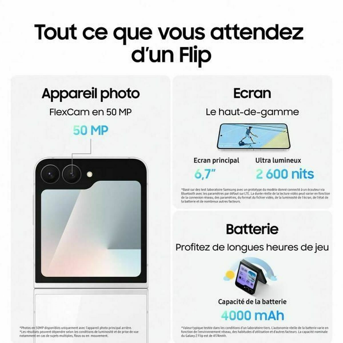 Smartphone Samsung Galaxy Z Flip7 FE 6,7" 8 GB RAM 128 GB Negru