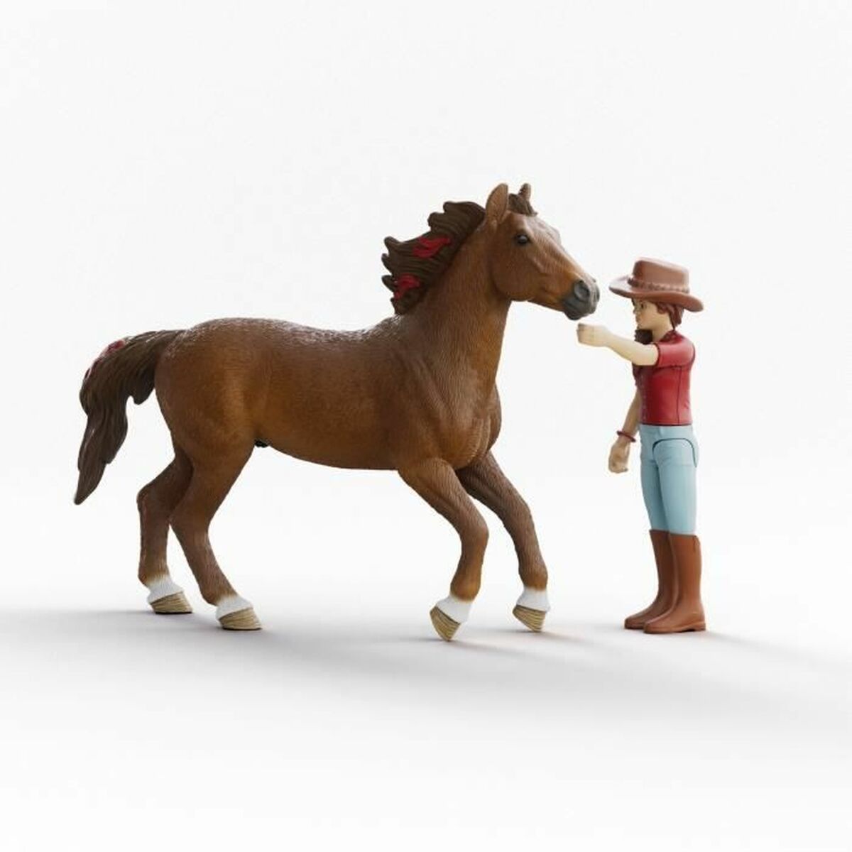 Figurine de Acțiune Schleich Horse Club 42711 Hannah & Cayenne 8 x 15 x 18 cm 21 x 10 x 19 cm