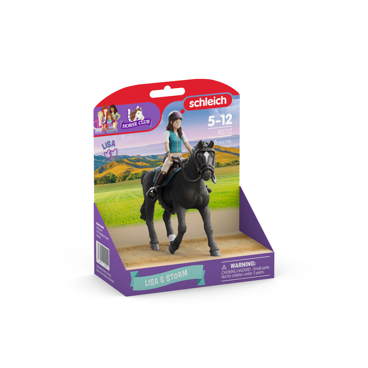 Figurină Schleich Horse Club 42712 Lisa & Storm 8 x 15 x 18 cm 19 X 10 X 17 CM