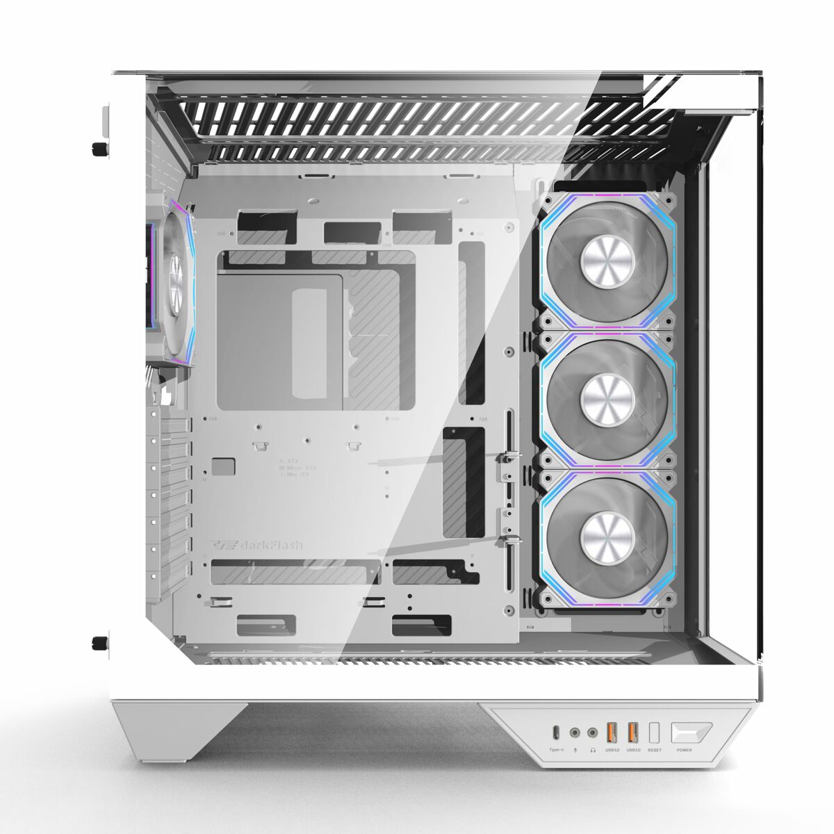 Unitate Semi-tower ATX DarkFlash DY470 Alb