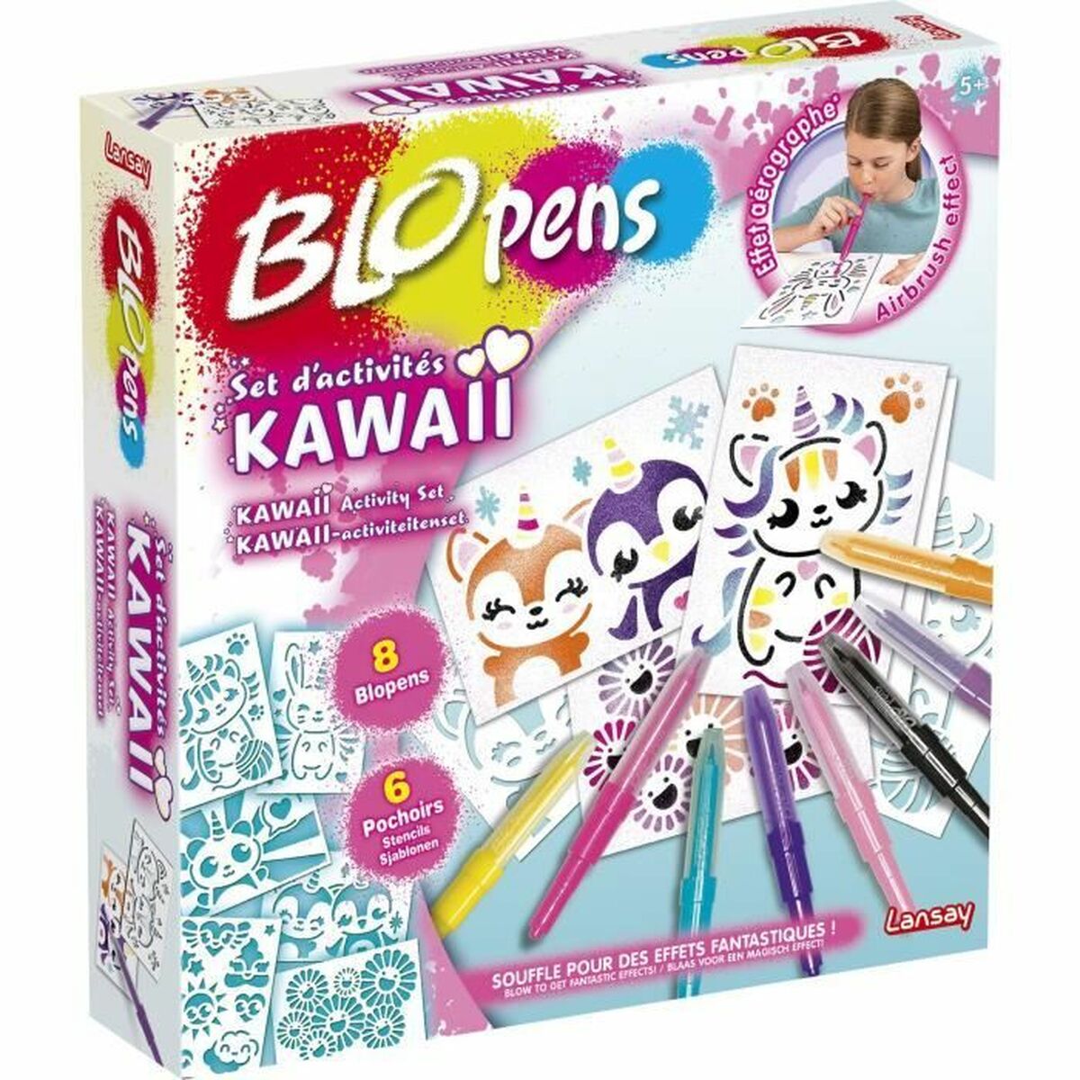Cutie de Activități pentru Colorat Lansay BLOPENS KAWAII Multicolor