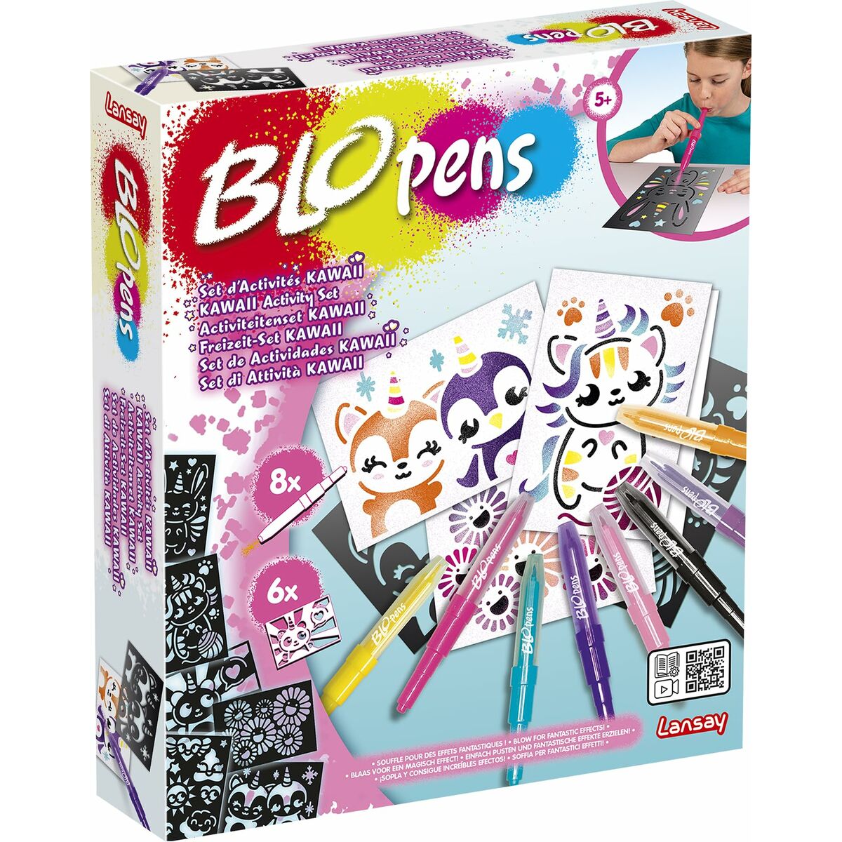 Cutie de Activități pentru Colorat Lansay BLOPENS KAWAII Multicolor
