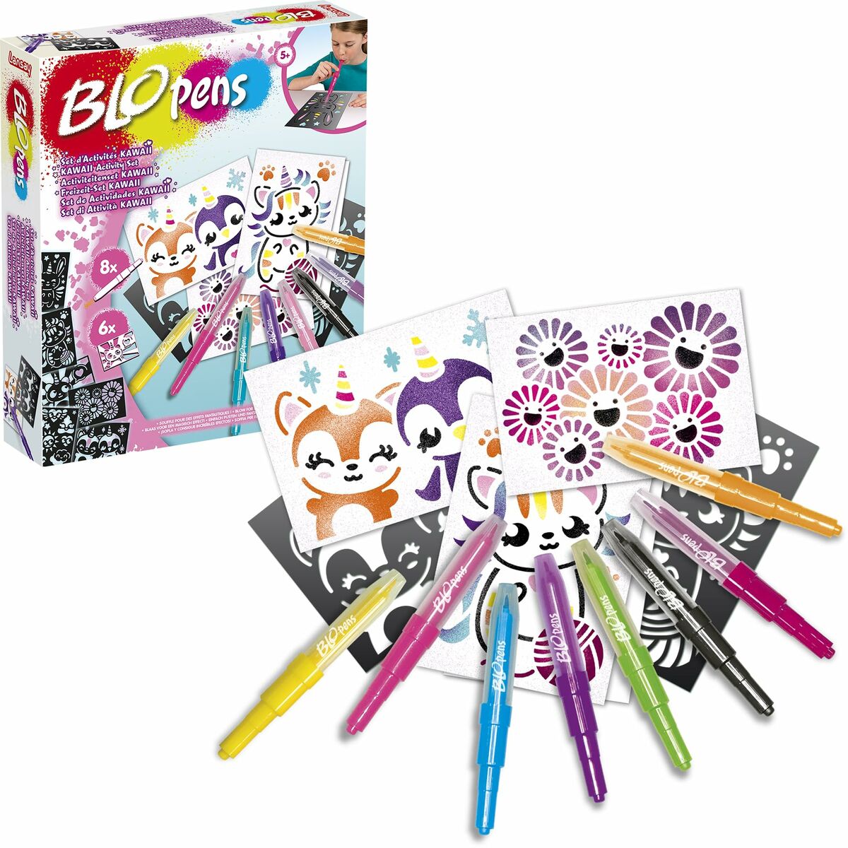 Cutie de Activități pentru Colorat Lansay BLOPENS KAWAII Multicolor