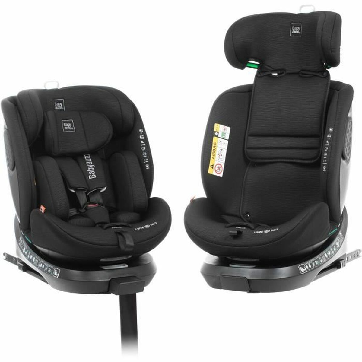 Scaun Auto Babyauto CORE Negru 0 (de 0 a 10 kilos) I (9 - 18 kg) II (15-25 kg) III (22 - 36 kg) Infantil ECE R129/04