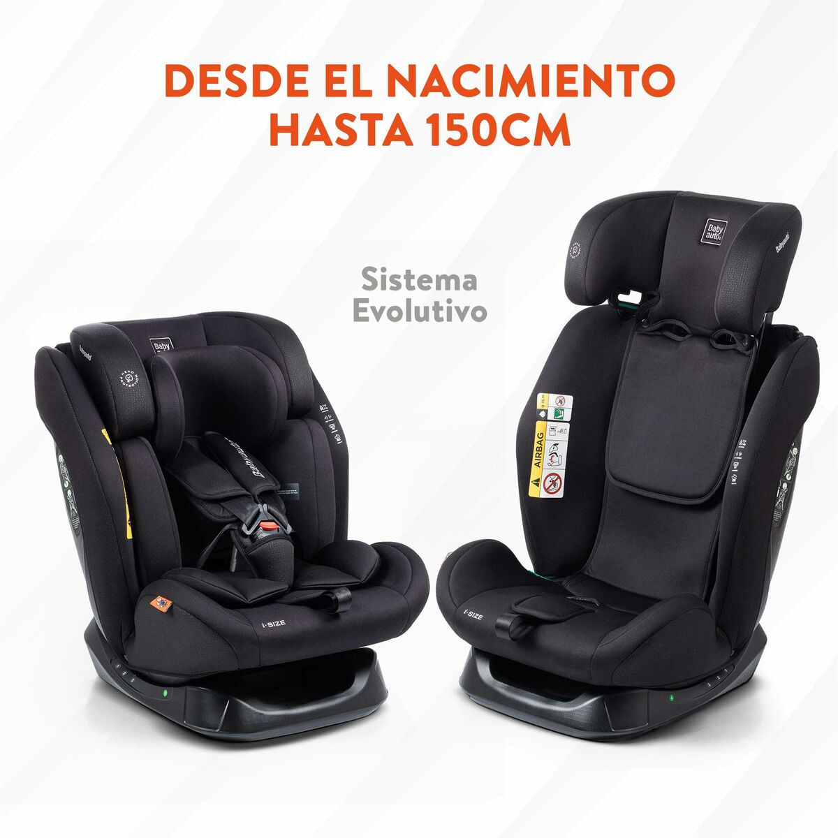 Scaun Auto Babyauto LOLO IBELT Negru 0 (de 0 a 10 kilos) I (9 - 18 kg) II (15-25 kg) III (22 - 36 kg) Infantil ECE R129/04