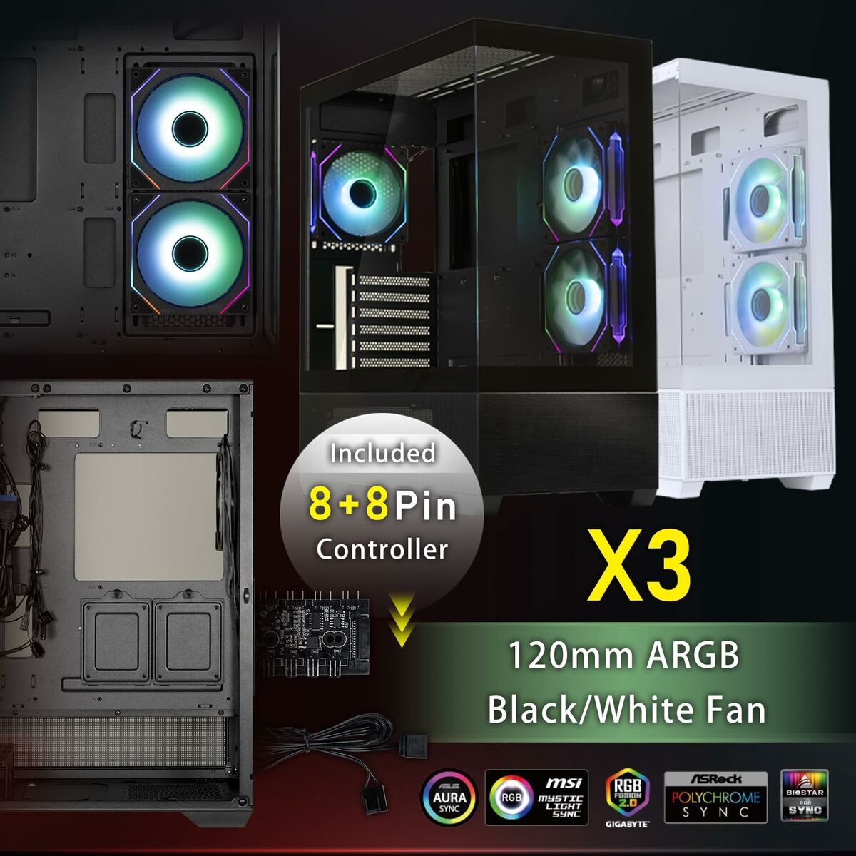 Unitate Semi-tower ATX BitFenix CETO Basic Alb