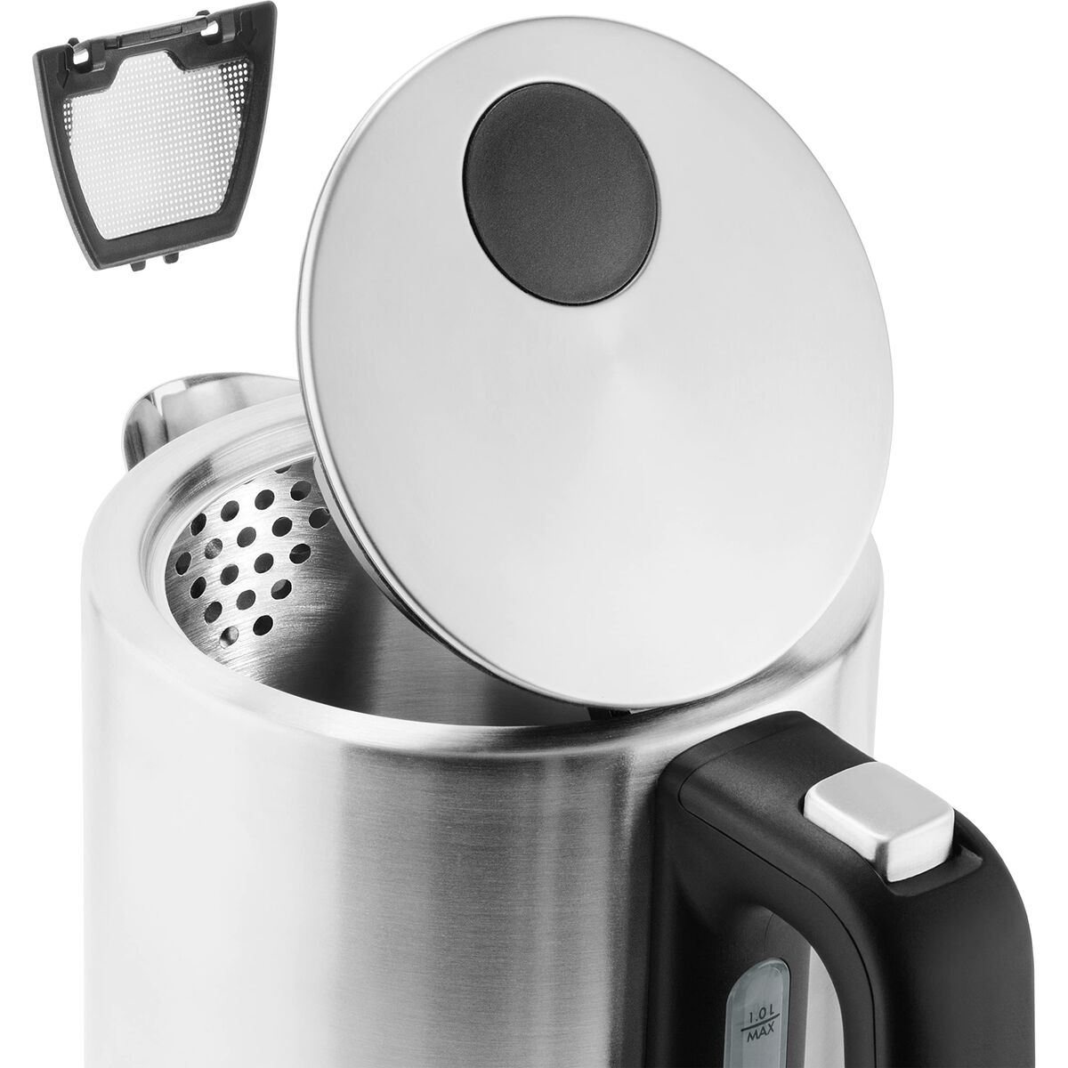 Fierbător Catler KE 3010 1 L Gri Oțel inoxidabil 2200 W