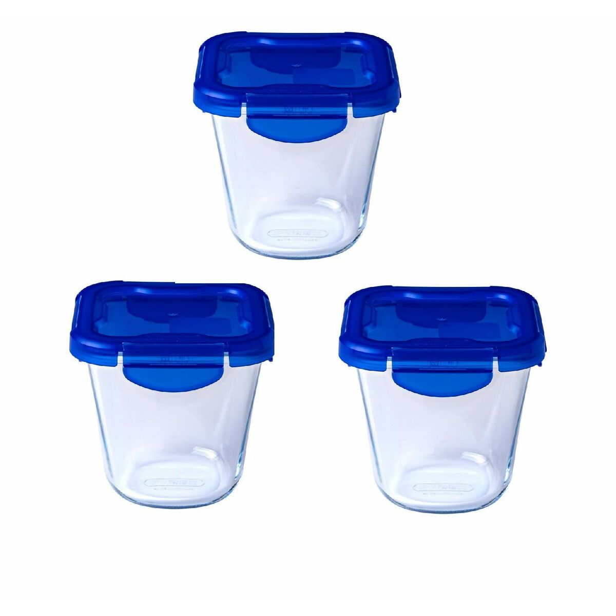 Set de Cutii pentru Prânz Pyrex Transparent 3 Piese