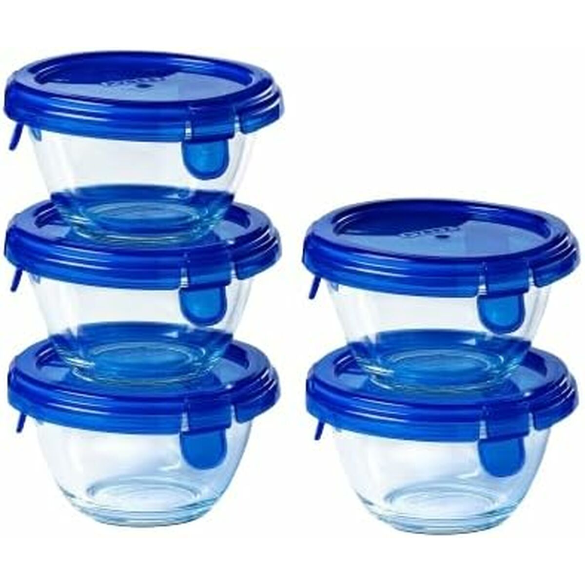 Set de Cutii pentru Prânz Pyrex Transparent 5 Piese