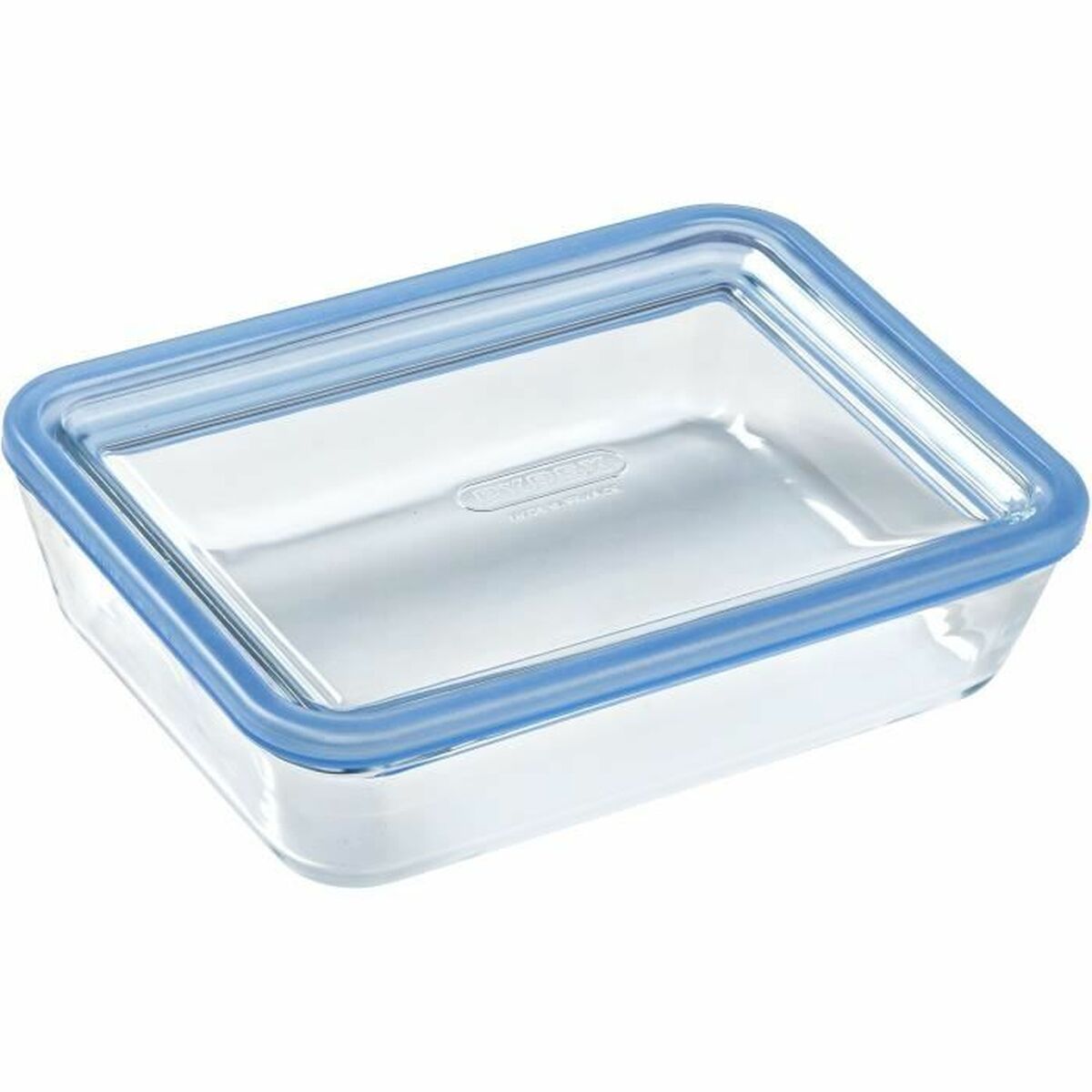Set de Cutii pentru Prânz Pyrex Albastru Transparent 2,6 L 3 Piese
