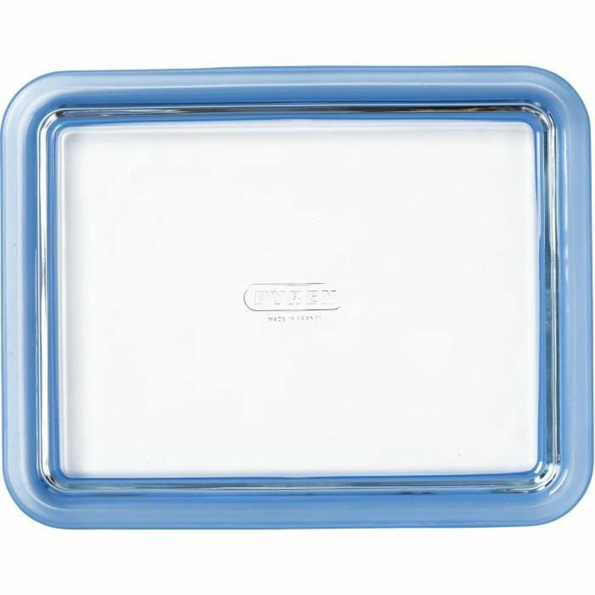 Set de Cutii pentru Prânz Pyrex Albastru Transparent 2,6 L 3 Piese