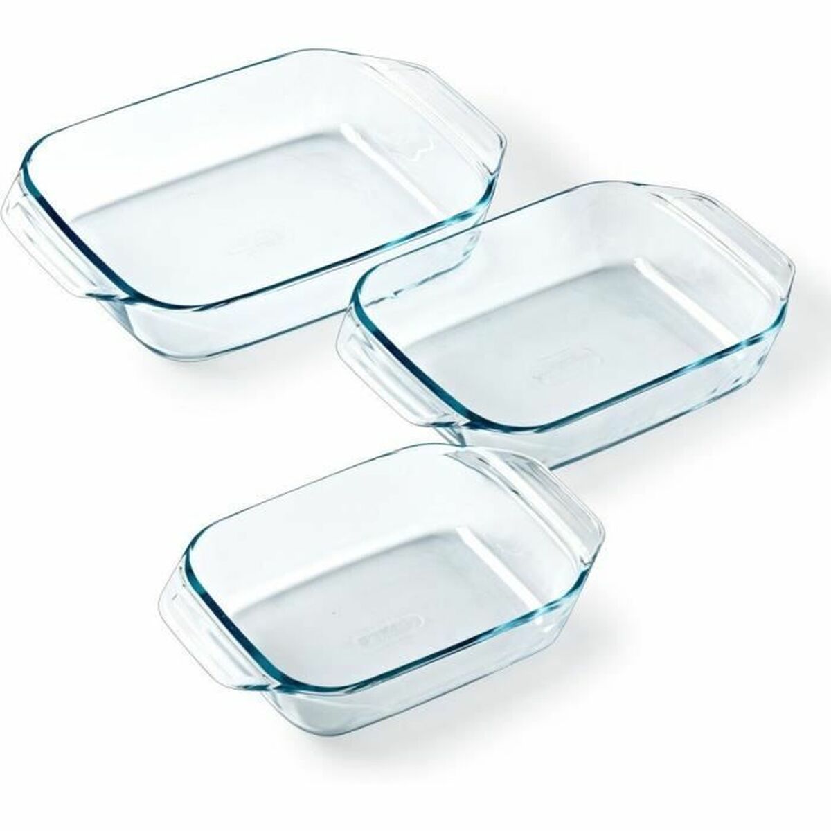 Set de vase pentru cuptor Pyrex Transparent 3 Piese