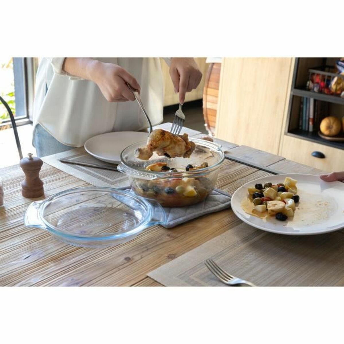 Caserolă Pyrex Transparent 1 L Ø 27 cm