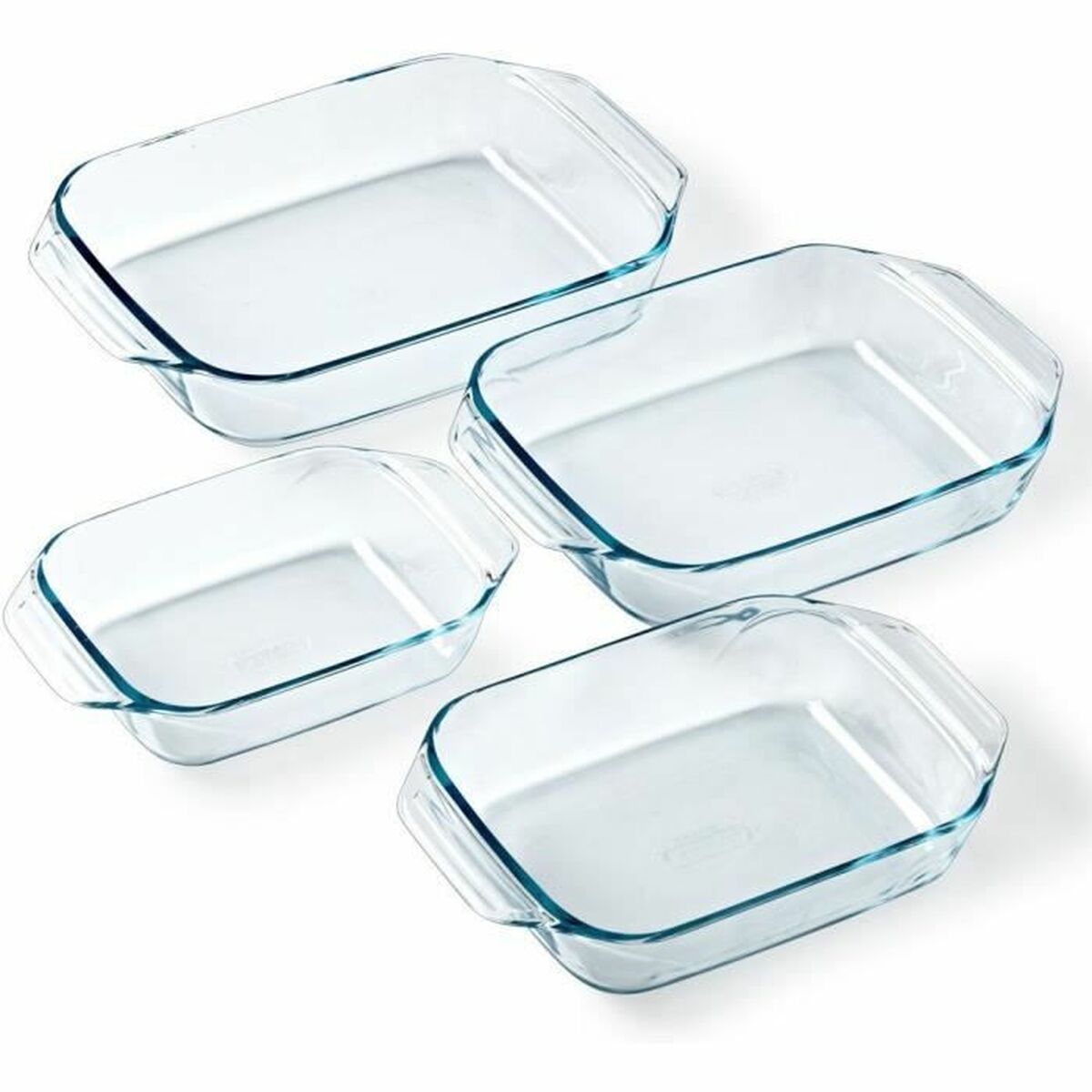 Set de vase pentru cuptor Pyrex Transparent 4 Piese