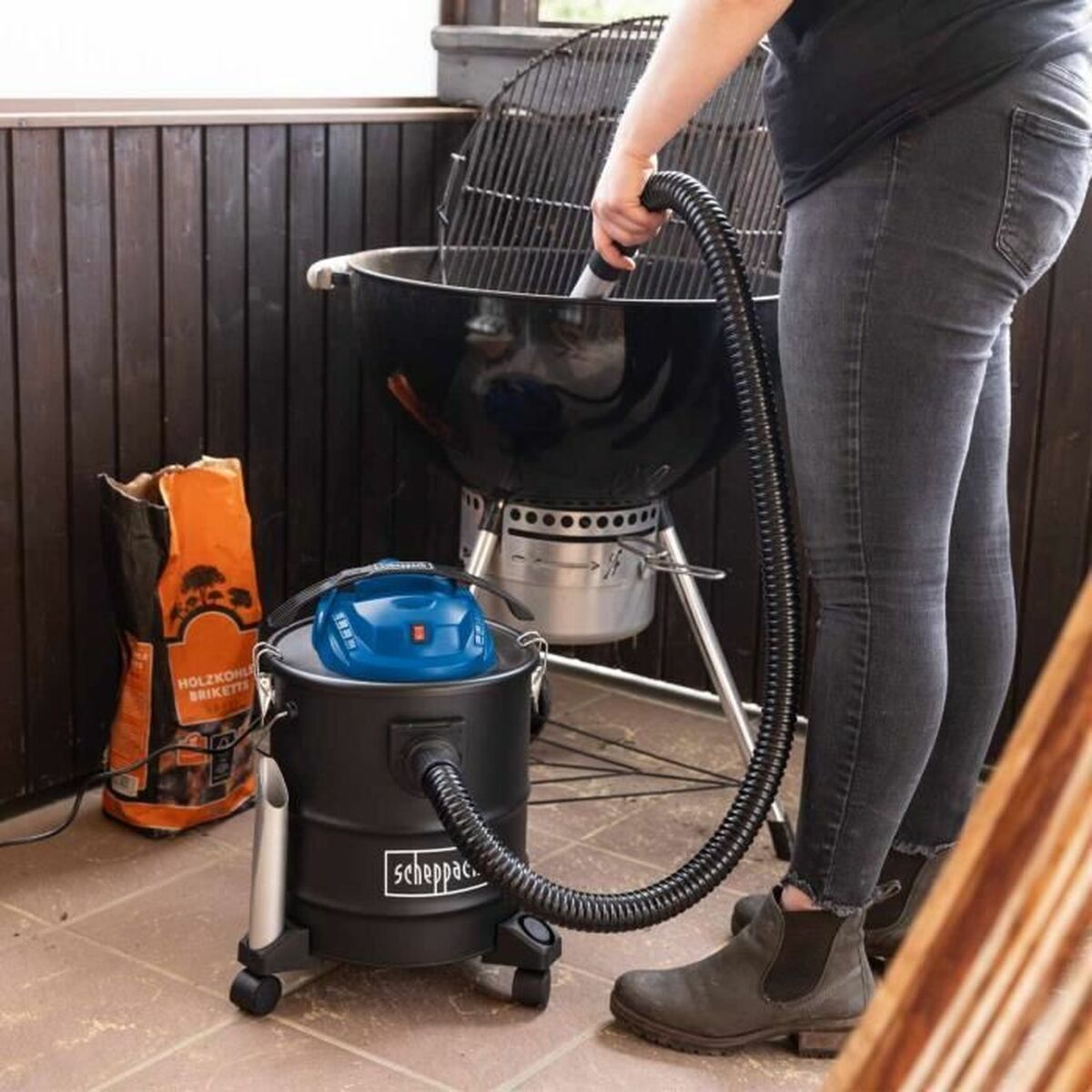 Aspirator de Cenușă Scheppach Negru 1300 W 20 L