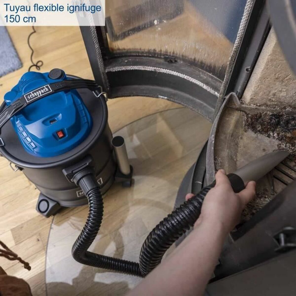 Aspirator de Cenușă Scheppach Negru 1300 W 20 L