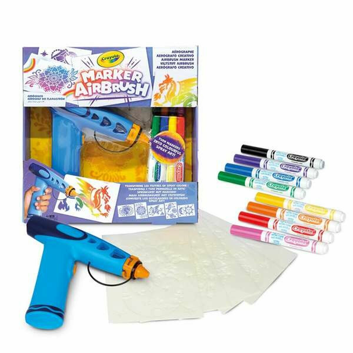 Set pentru desen Crayola Marker Airbrush
