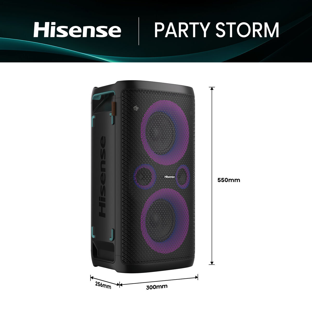 Difuzor Bluetooth Portabil Hisense Negru 300 W