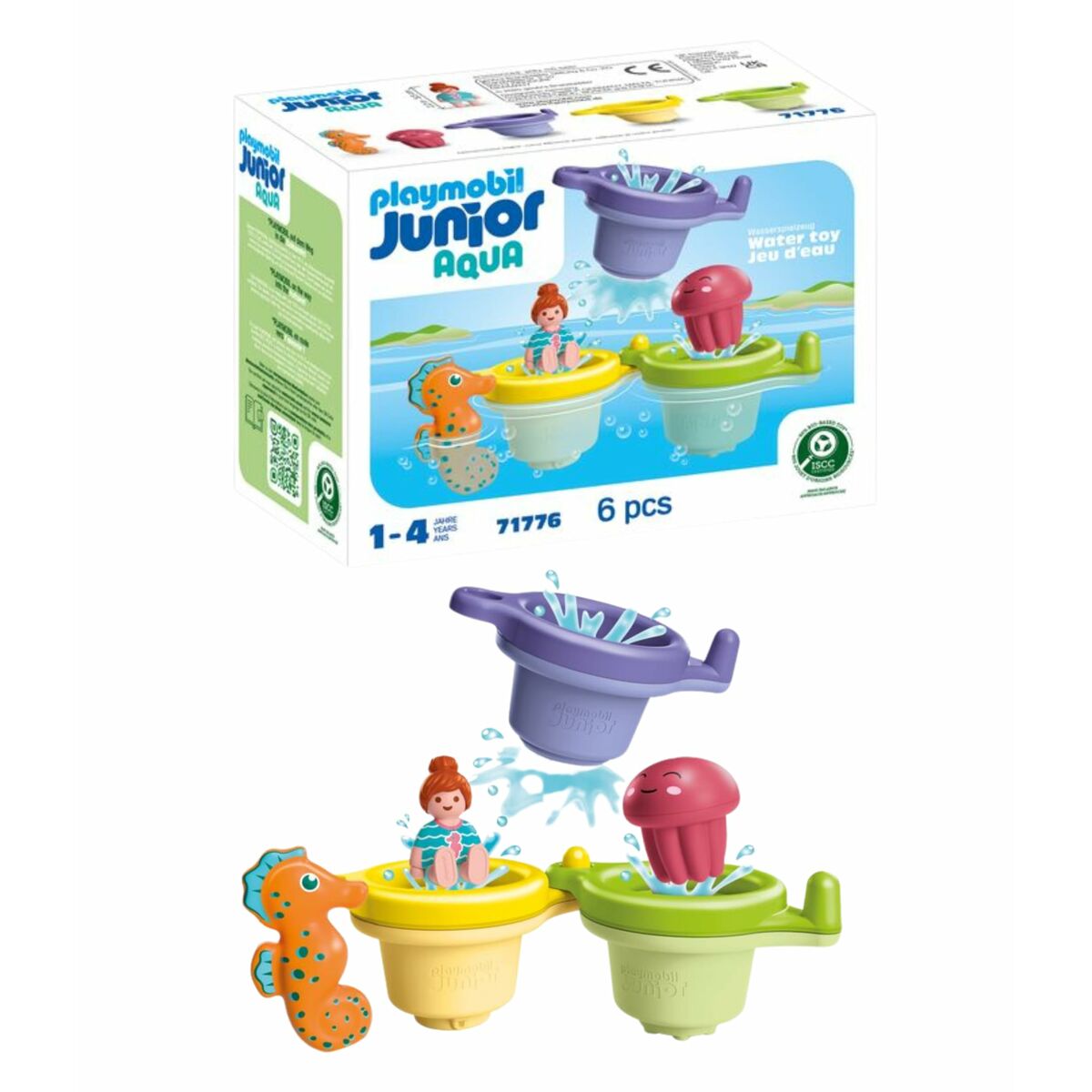 Playset Playmobil Junior Water 71776 6 Piese