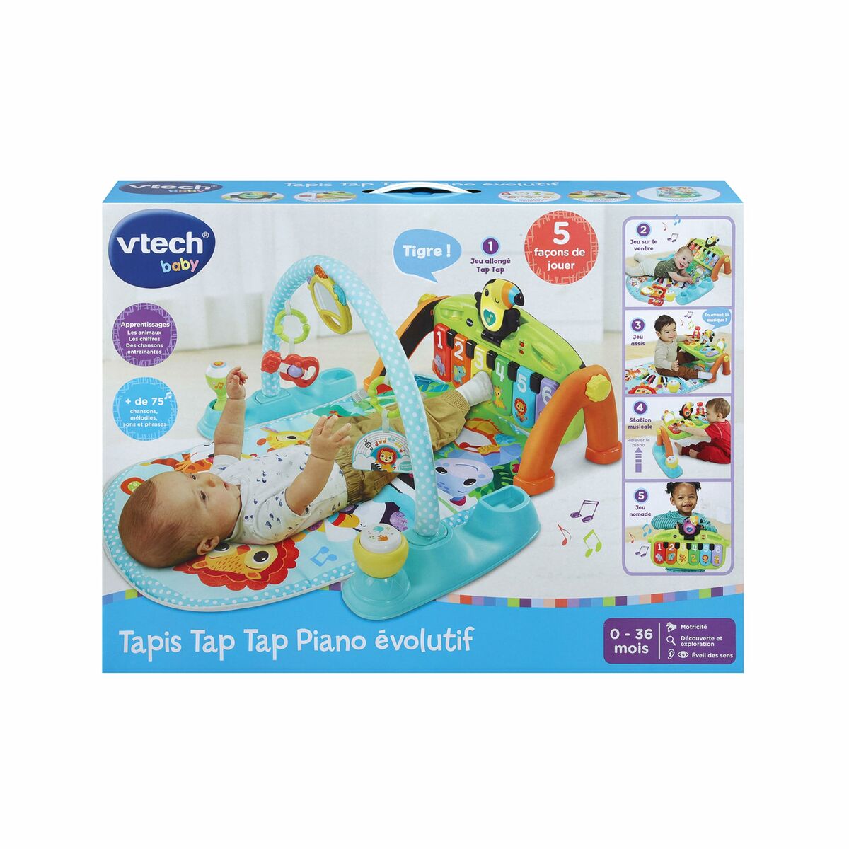 Saltea de joacă Vtech Baby Tap Tap Carton Plastic Pian
