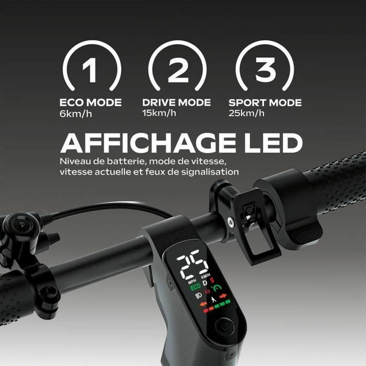 Trotinetă Electrică EZWAY Negru 450 W 25 km/h