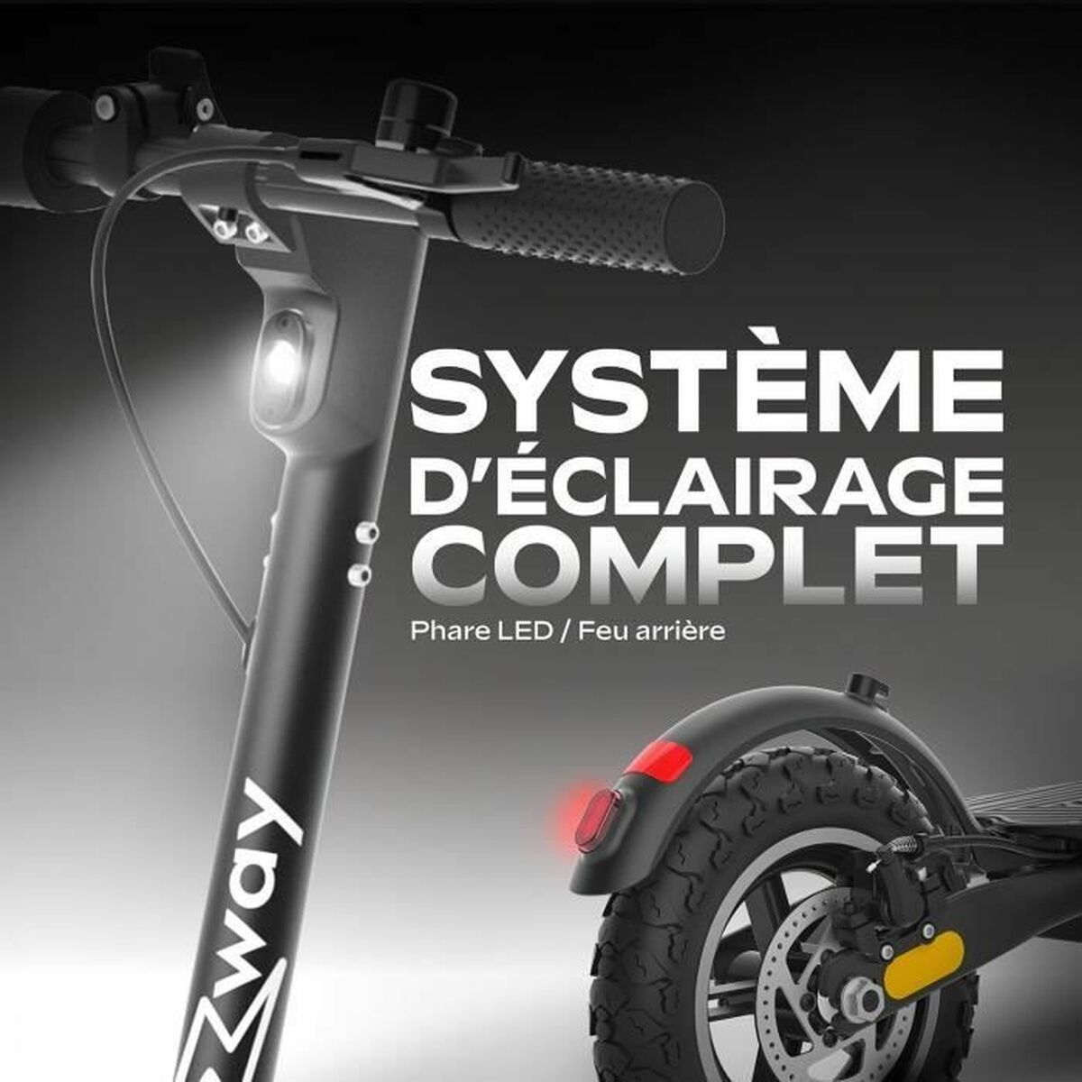 Trotinetă Electrică EZWAY Negru 450 W 25 km/h