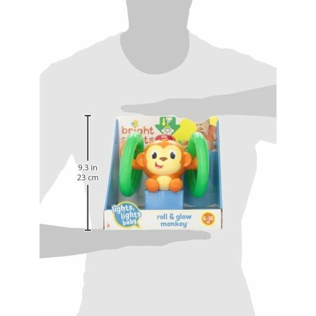 Jucărie muzicală Bright Starts Little Roll & Glow Monkey