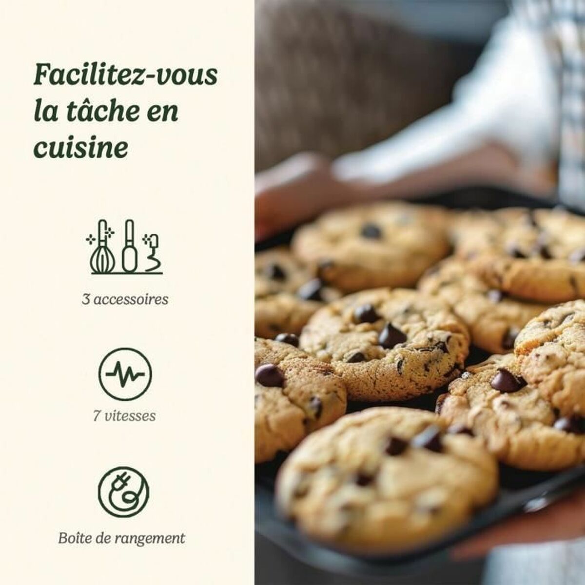 Mixer cu Tije Cuisinart HM7U/E POWER ADVANTAGE Alb 200 W