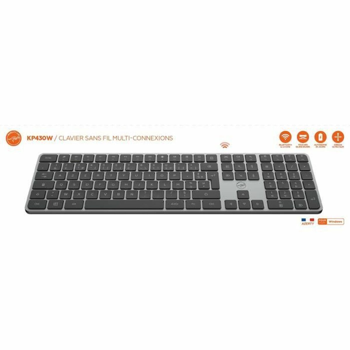 Tastatură Mobility Lab KP430W Gri