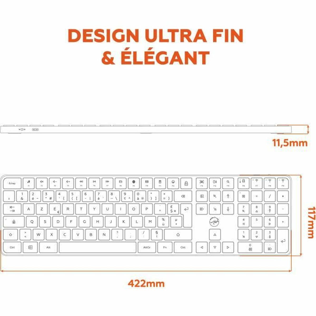 Tastatură Mobility Lab KP430W Gri