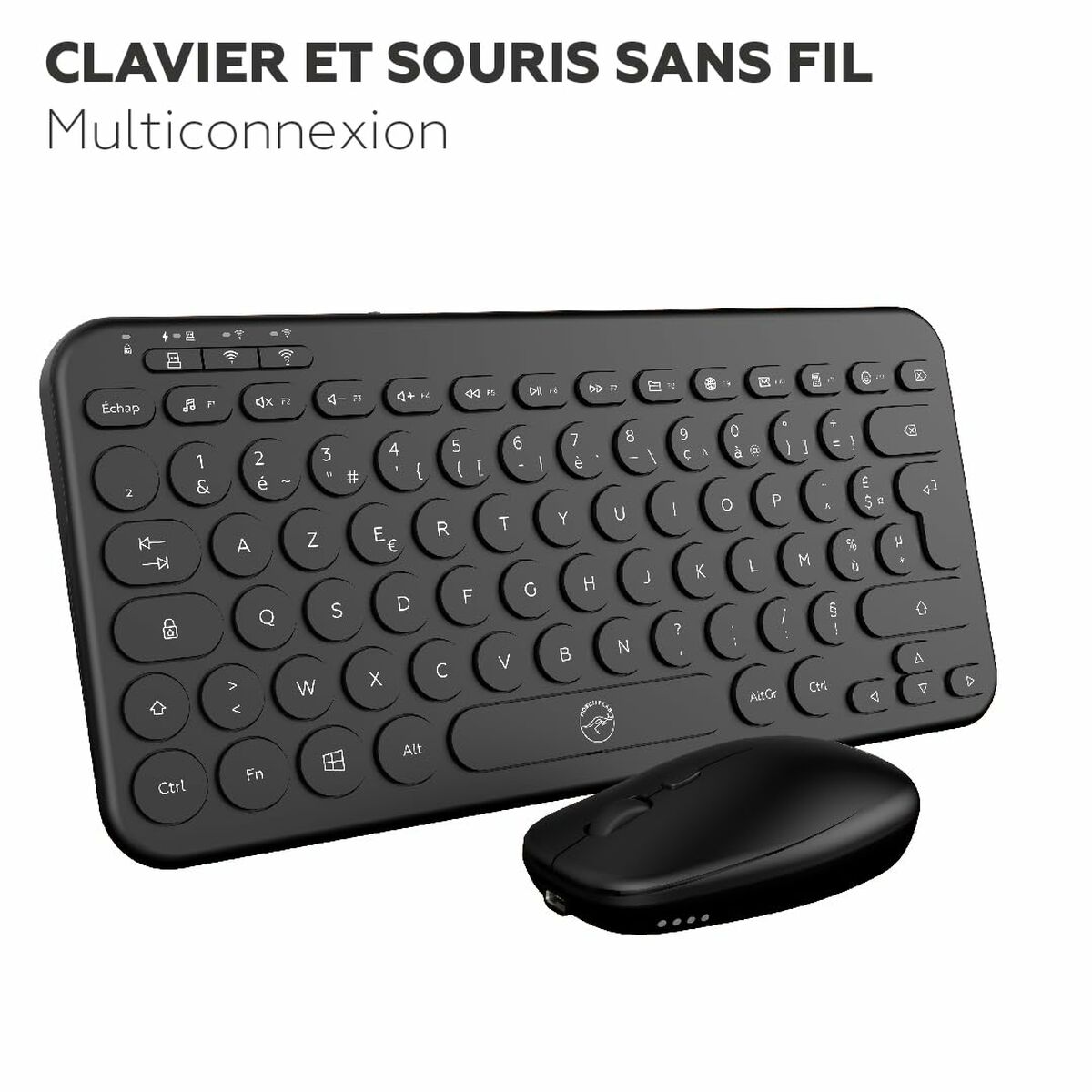Tastatură și Mouse Mobility Lab CP420W Mini Negru AZERTY