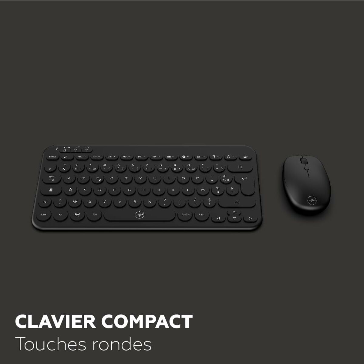 Tastatură și Mouse Mobility Lab CP420W Mini Negru AZERTY