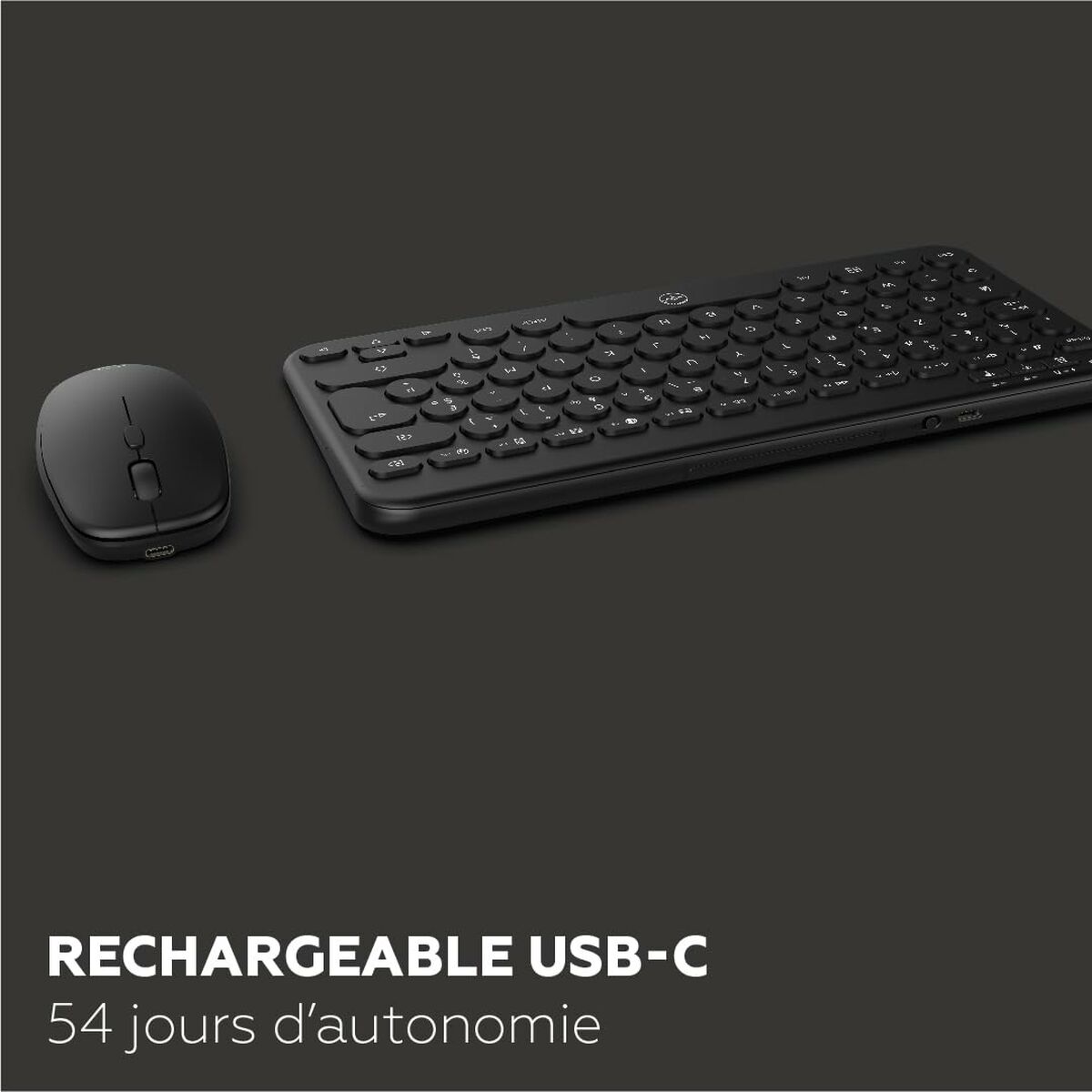 Tastatură și Mouse Mobility Lab CP420W Mini Negru AZERTY