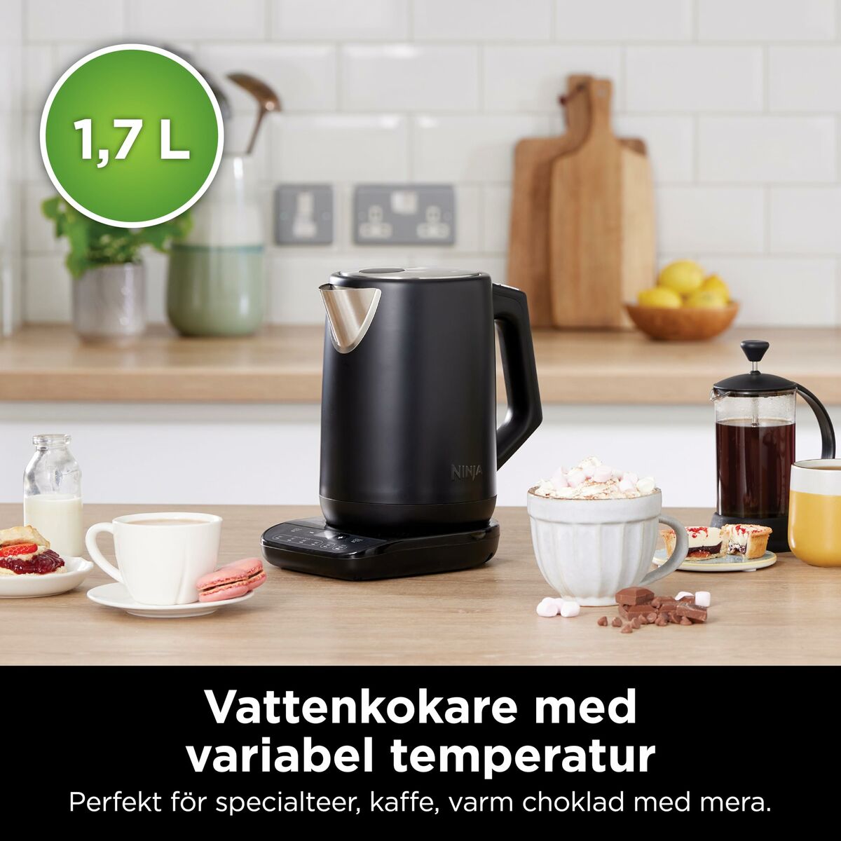 Fierbător NINJA KT200EU Negru Oțel inoxidabil 3000 W 1,7 L