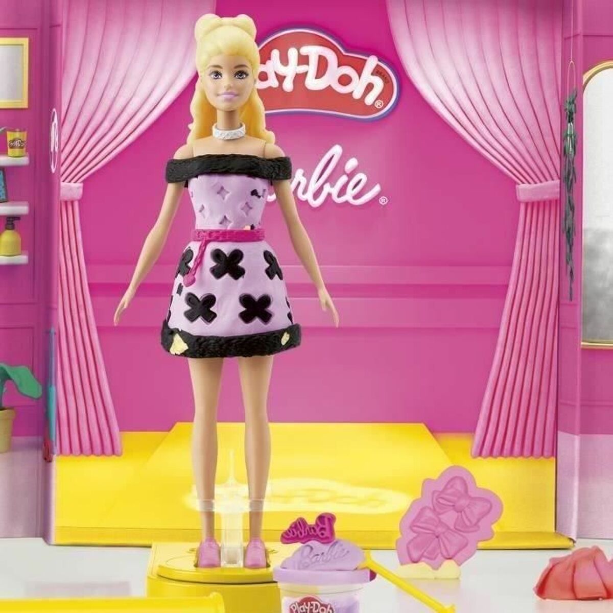 Joc de Plastilină Play-Doh Barbie Designer Fashion Show Multicolor