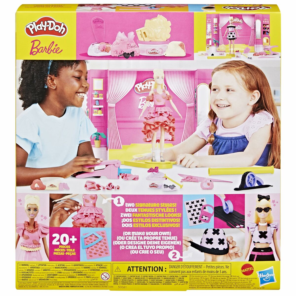 Joc de Plastilină Play-Doh Barbie Designer Fashion Show Multicolor