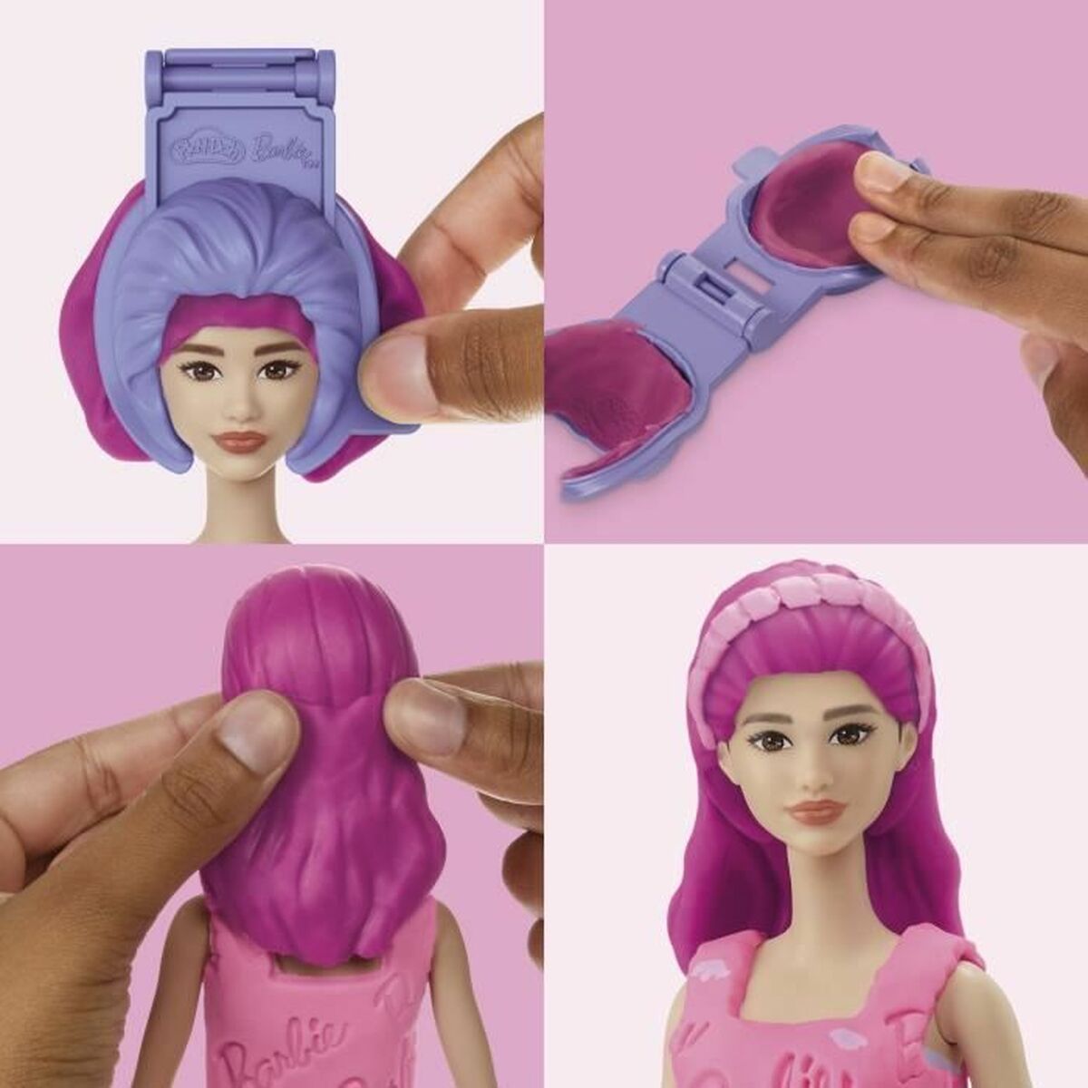 Joc de Plastilină Play-Doh Barbie Hearts & Hair Multicolor