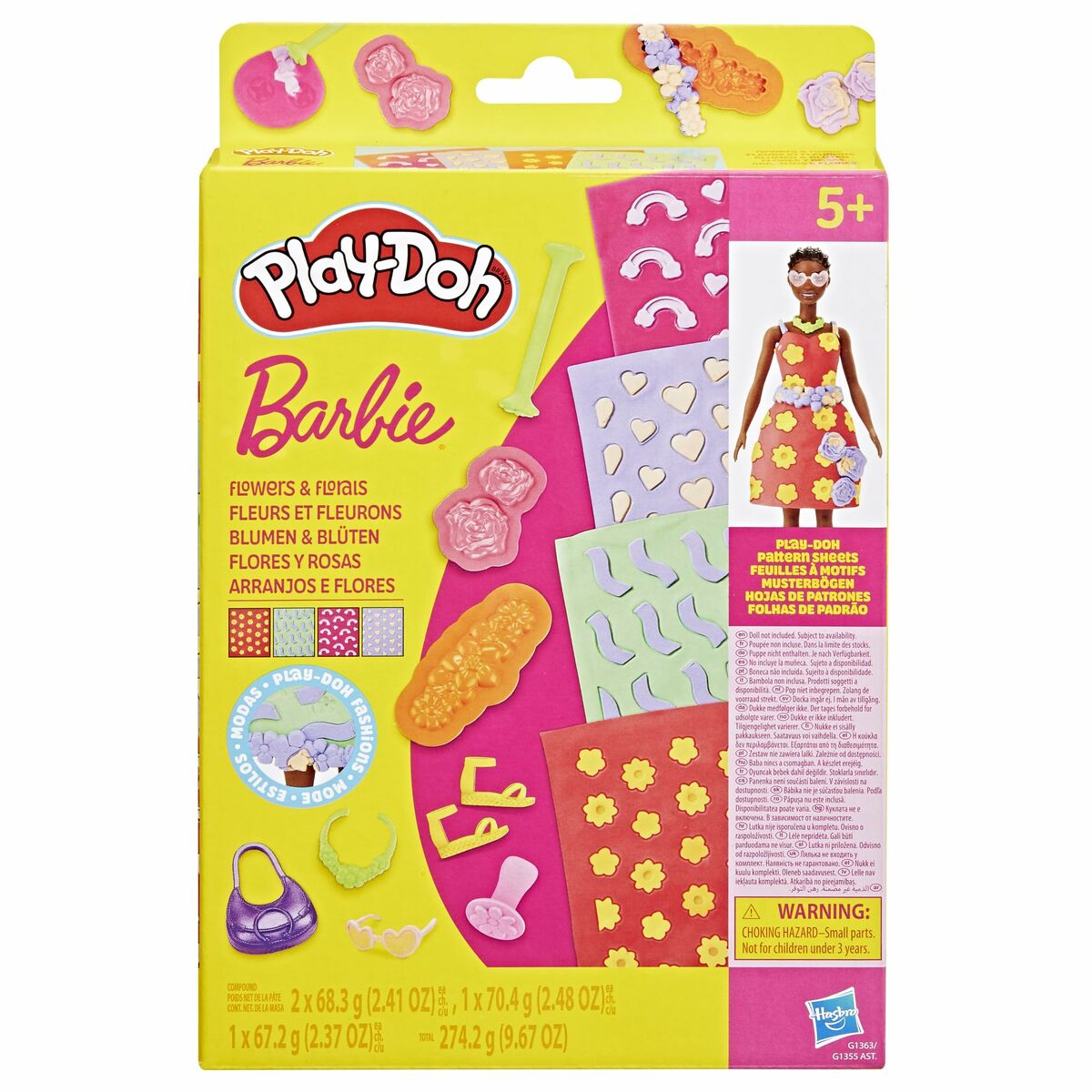 Joc de Plastilină Play-Doh Barbie FLowers & Florals Multicolor