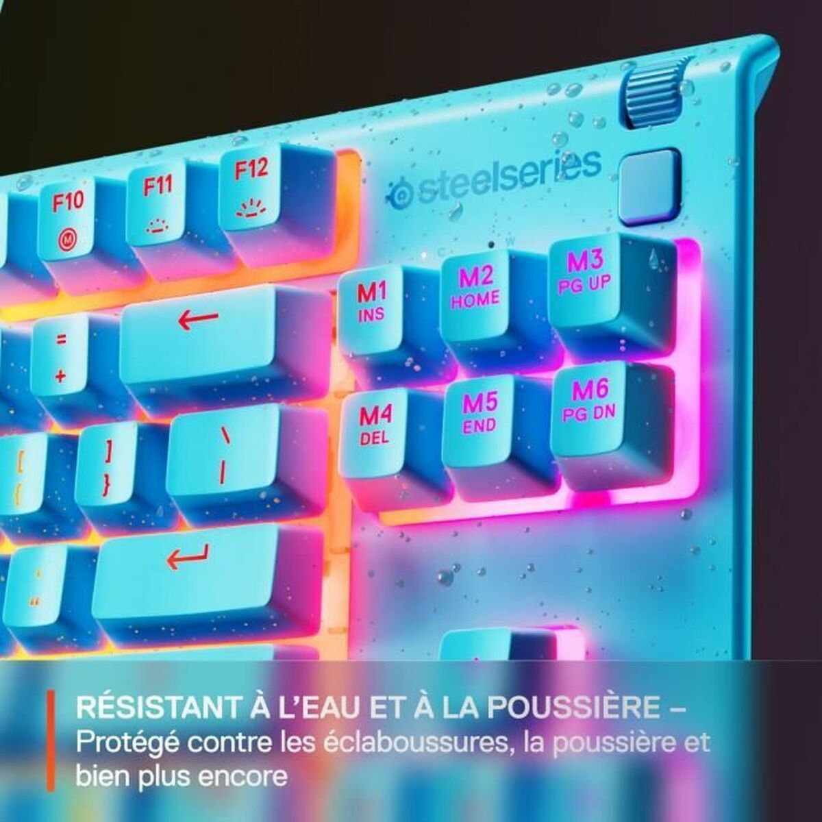 Tastatură SteelSeries Apex 3 TKL Albastru