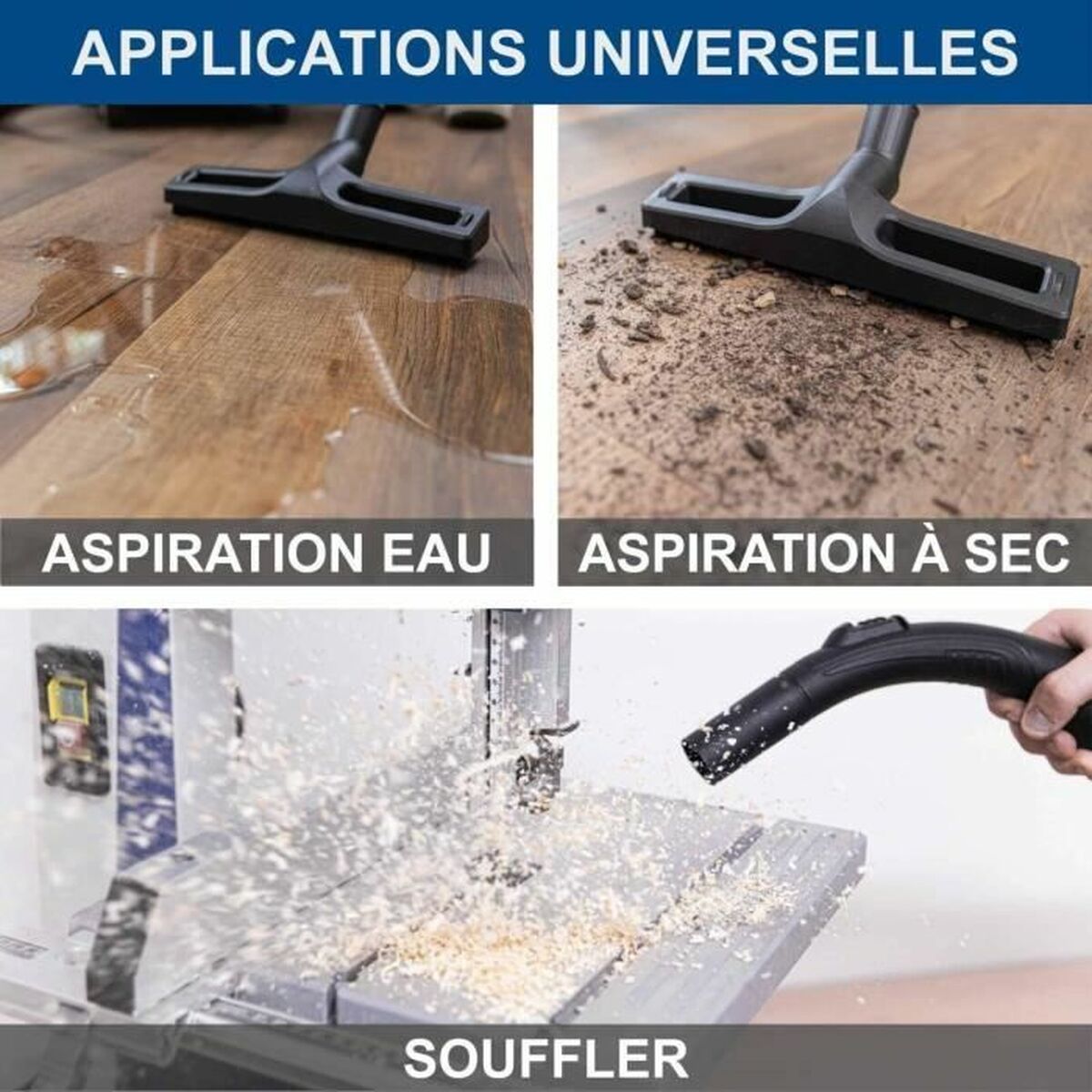 Aspirator de praf umed și uscat Scheppach 1400 W 2000 W 20 kPa 50 L