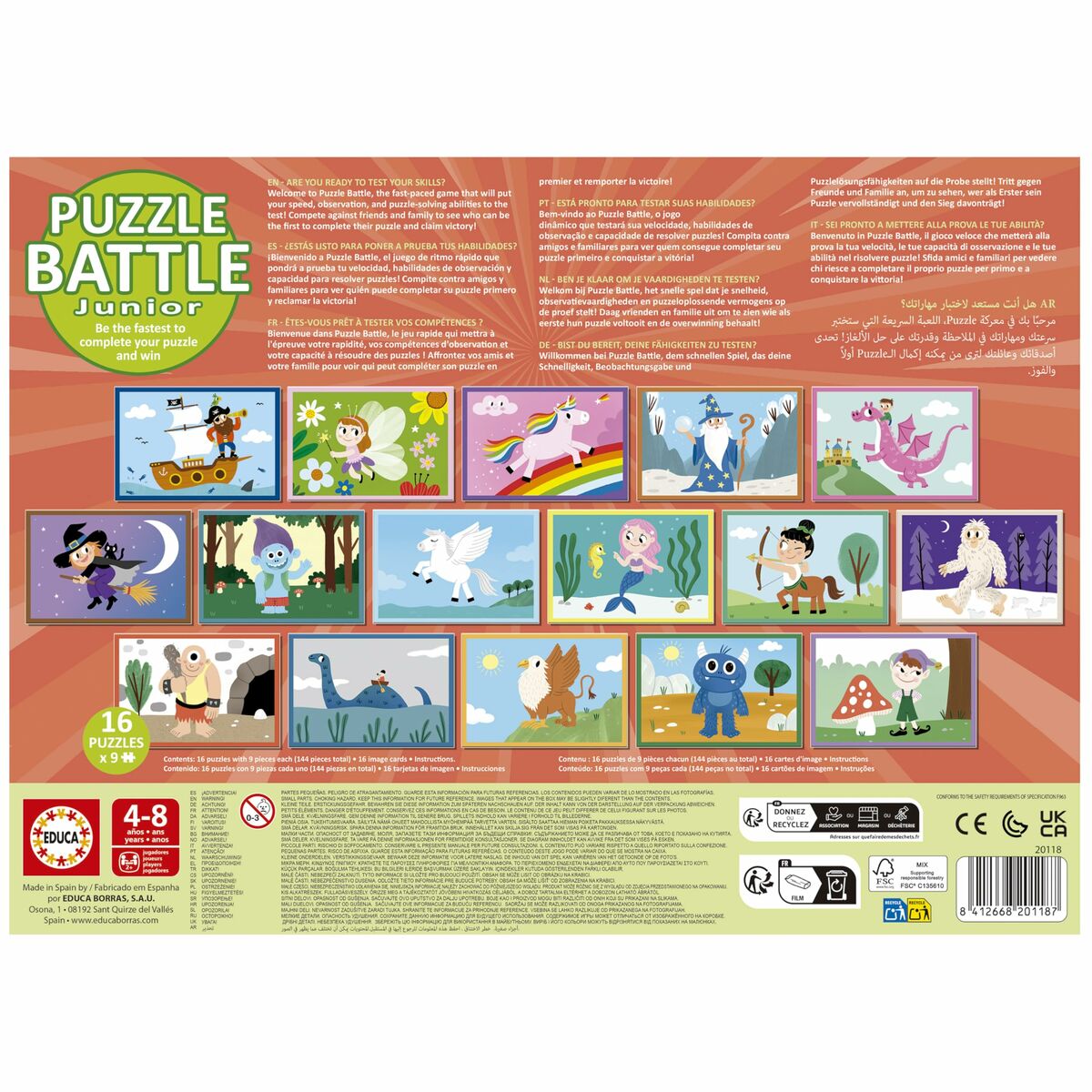 Puzzle Educa Battle Jr Fantasy 144 Piese