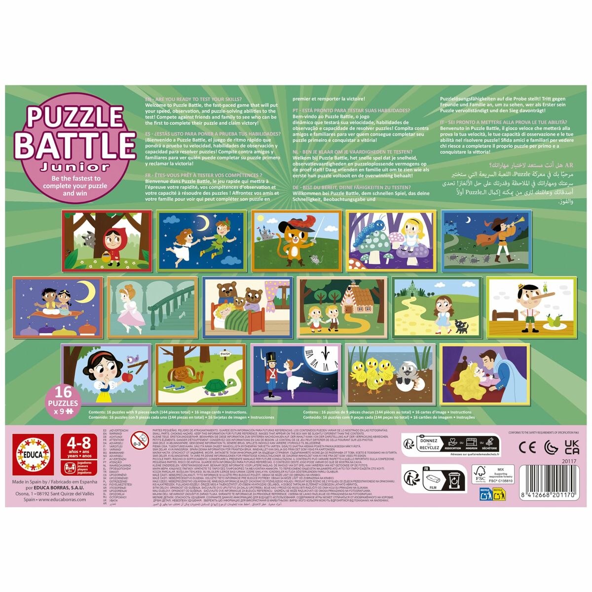 Puzzle Educa Battle Jr Contes 16 Piese