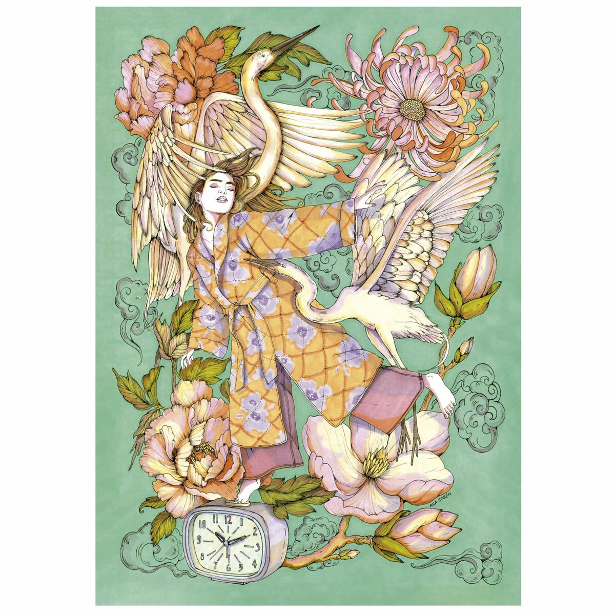 Puzzle Educa Despertador, Ana Jarén 1000 Piese