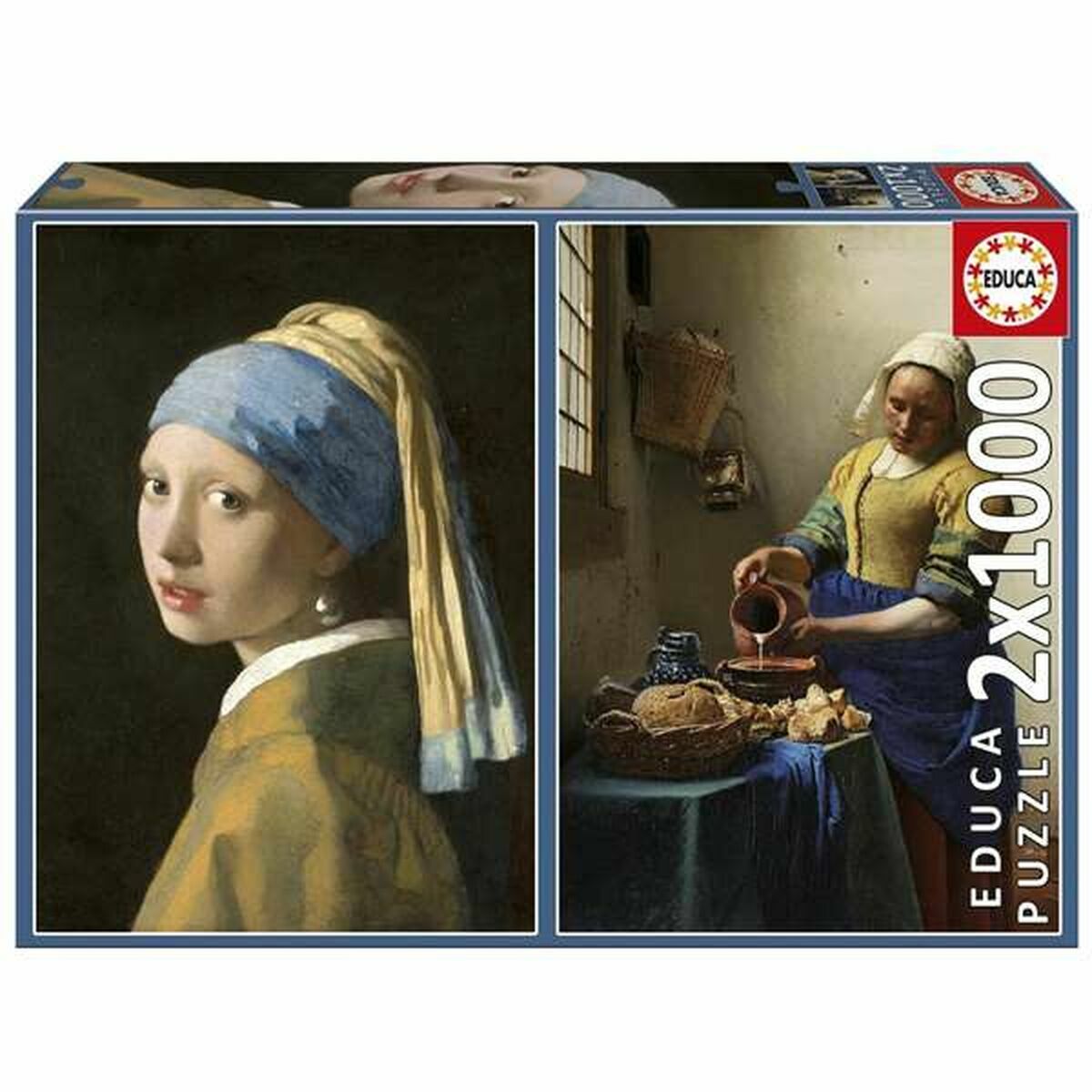 Puzzle Educa Vermeer 1000 Piese (2 Unități)