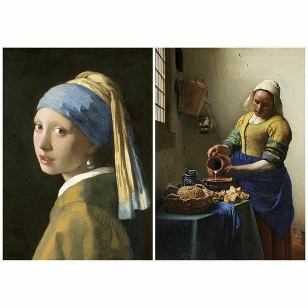Puzzle Educa Vermeer 1000 Piese (2 Unități)
