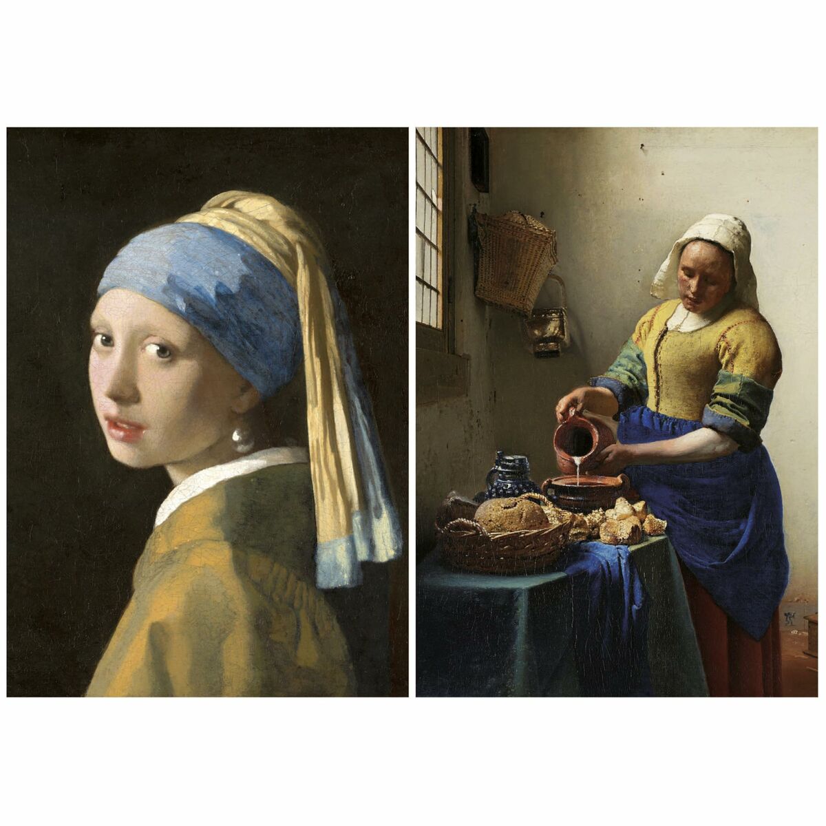 Puzzle Educa Vermeer 1000 Piese (2 Unități)