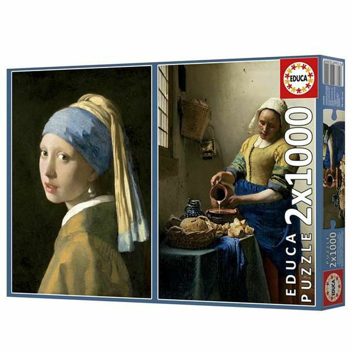 Puzzle Educa Vermeer 1000 Piese (2 Unități)
