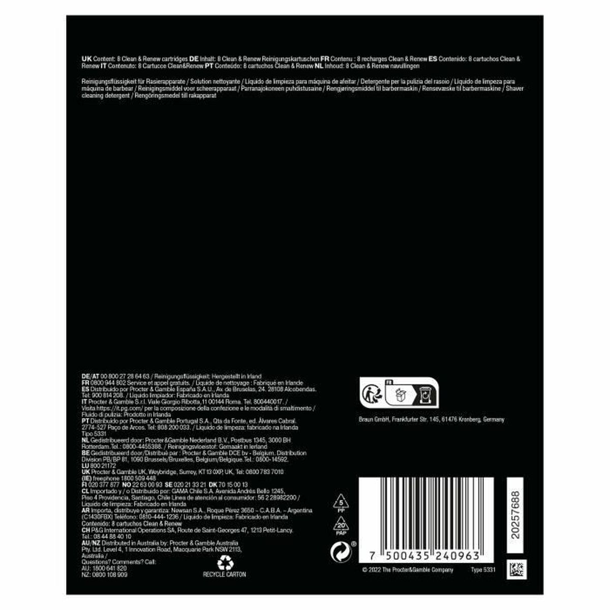 Cartuș de Curățare Braun