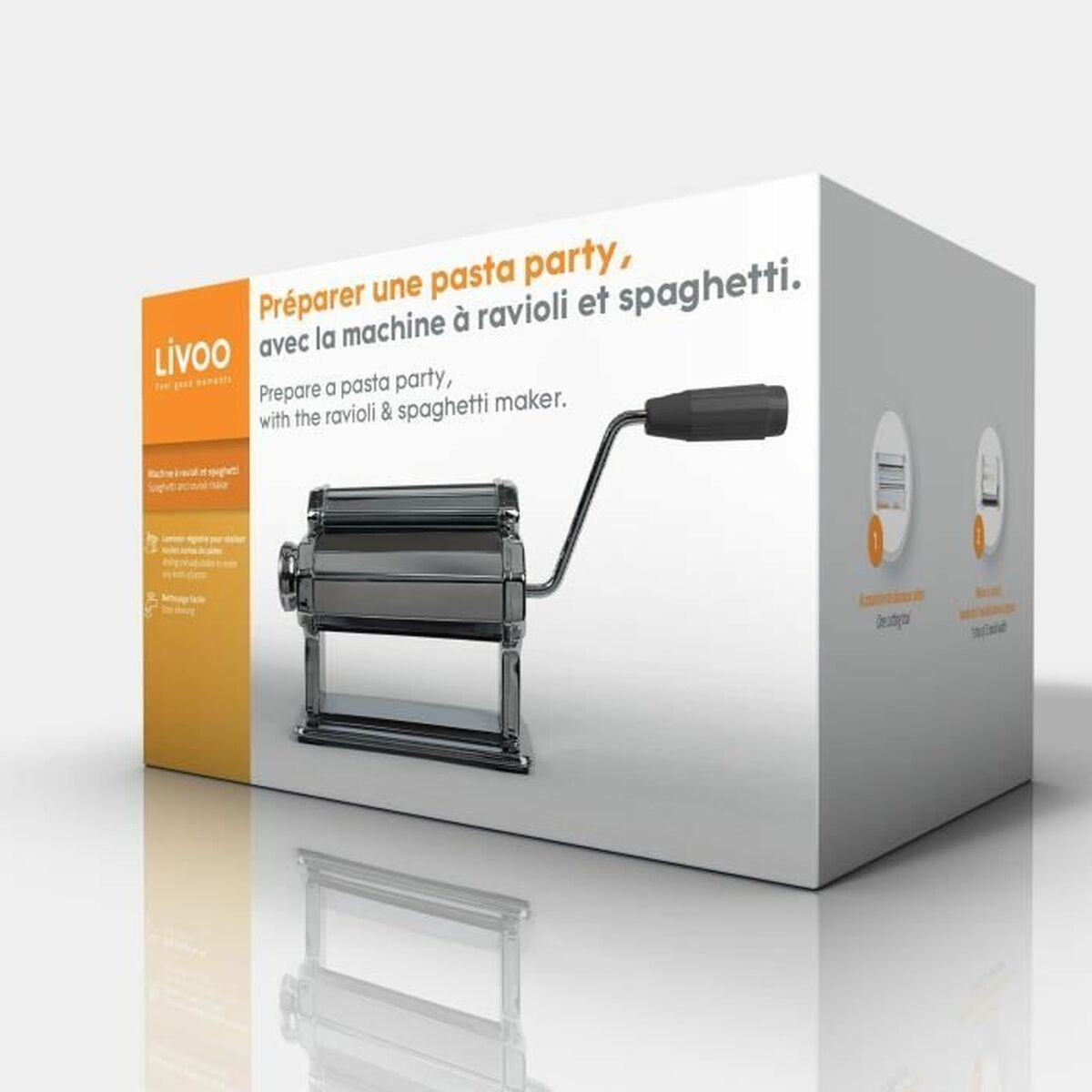 Aparat de făcut paste Livoo MEN41 Metal Oțel inoxidabil