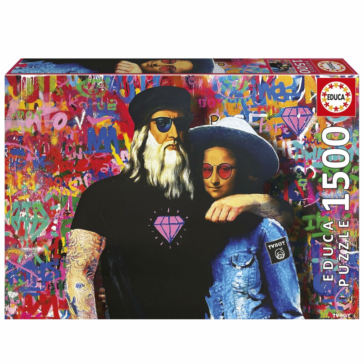 Puzzle Educa Leo y Lisa 1500 Piese
